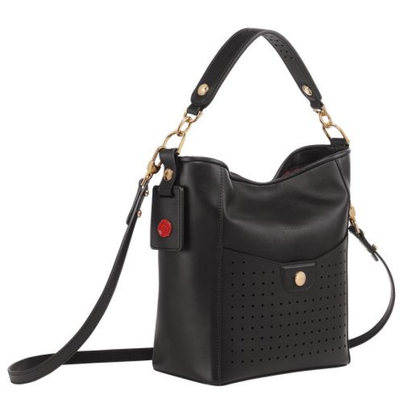 Longchamp Mademoiselle Shoulder bag S Black | DLROUFE-27