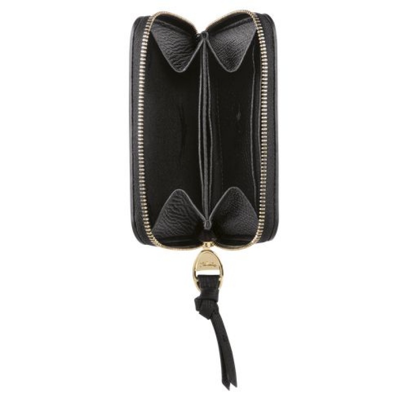 Longchamp Mailbox Coin purse Black | JIMPXCE-93