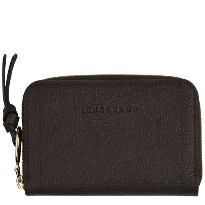 Longchamp Mailbox Coin purse Ebony | AVEIZPL-62