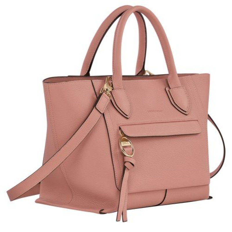 Longchamp Mailbox Top handle bag M Blush | GCMXUBT-34