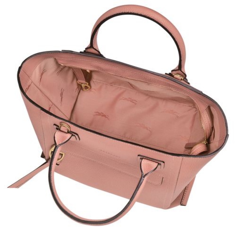 Longchamp Mailbox Top handle bag M Blush | GCMXUBT-34