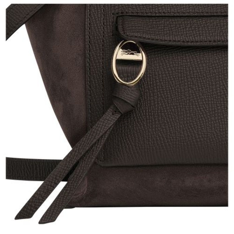 Longchamp Mailbox Top handle bag M Ebony | WFYLPJT-54