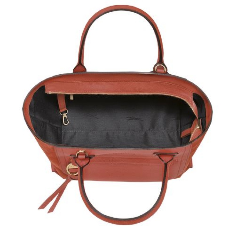 Longchamp Mailbox Top handle bag M Marmelade | DXNYHOJ-80