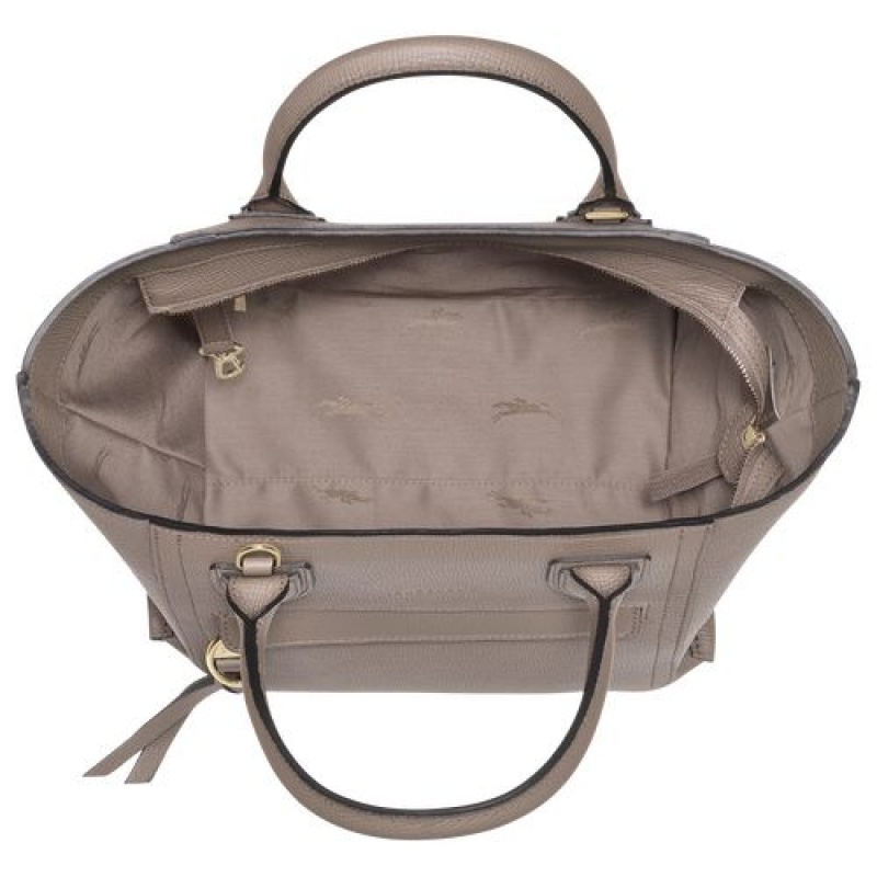 Longchamp Mailbox Top handle bag M Taupe | WGAHVPK-76