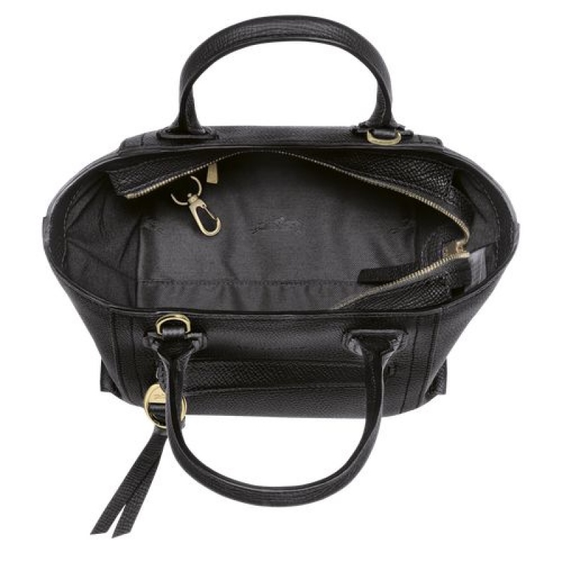 Longchamp Mailbox Top handle bag S Black | QTFKBYV-96