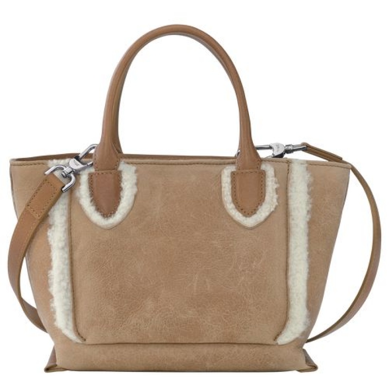 Longchamp Mailbox Top handle bag S Natural | OMBXCUT-79