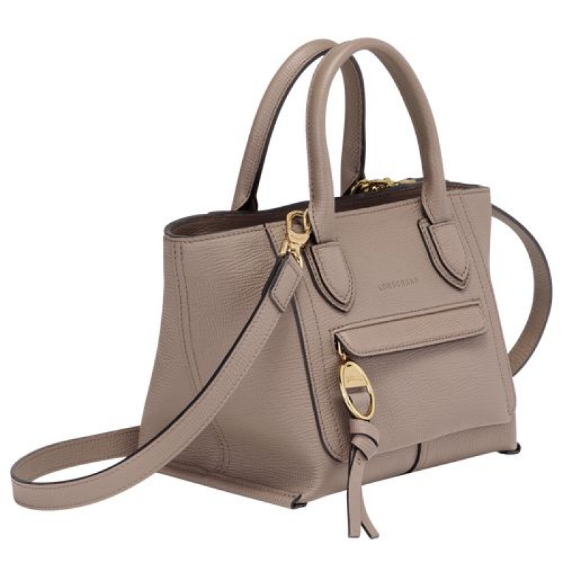 Longchamp Mailbox Top handle bag S Taupe | JSHGXKM-95