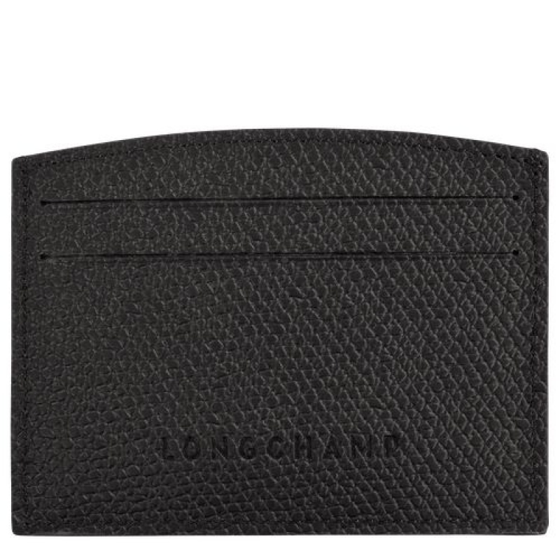 Longchamp Roseau Card holder Black | RHFXNPI-65