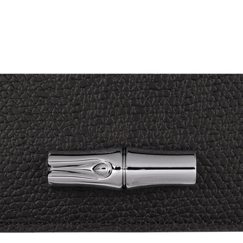 Longchamp Roseau Card holder Black | RHFXNPI-65