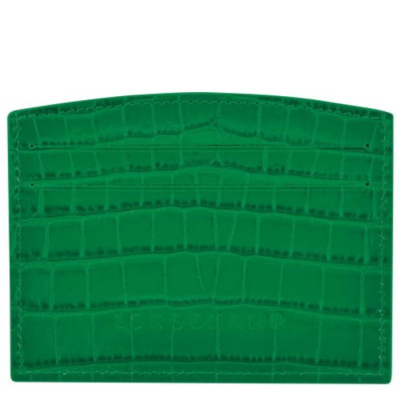 Longchamp Roseau Card holder Green | VUSWJEO-15