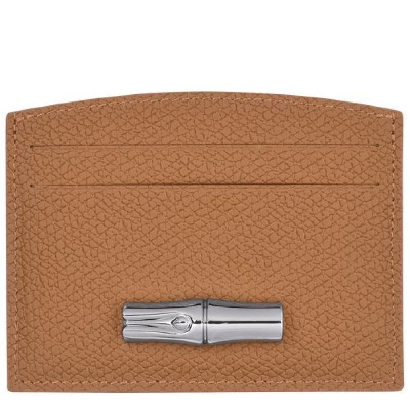 Longchamp Roseau Card holder Natural | NUEWGAZ-02