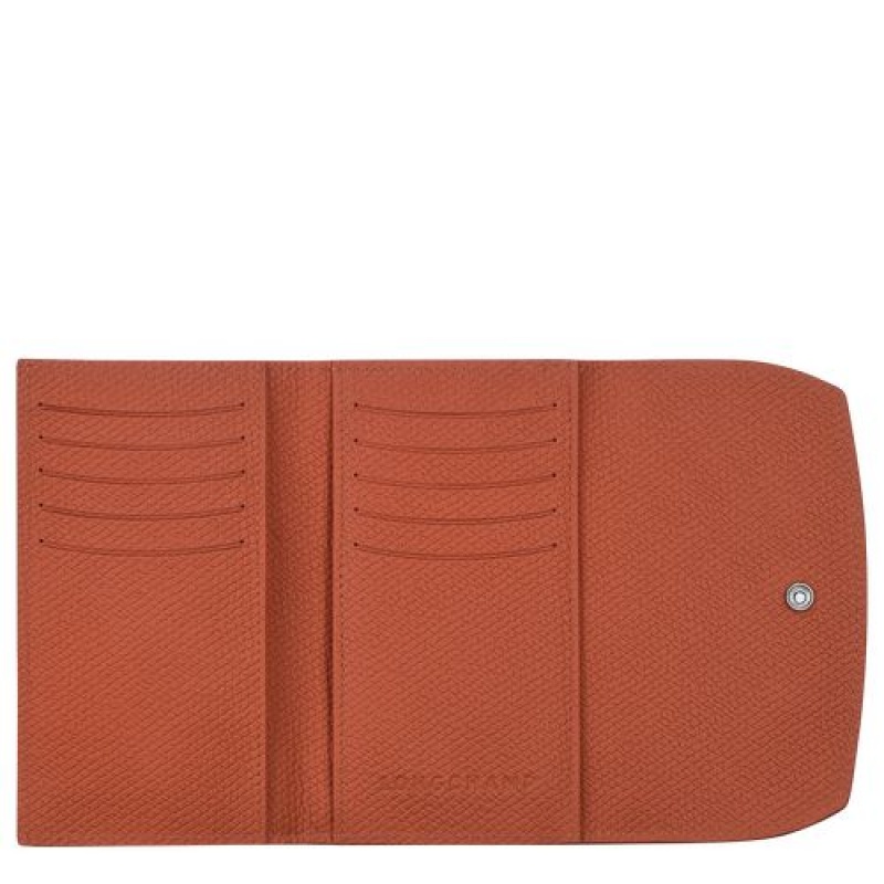 Longchamp Roseau Compact wallet Brick | YZEWIAB-67