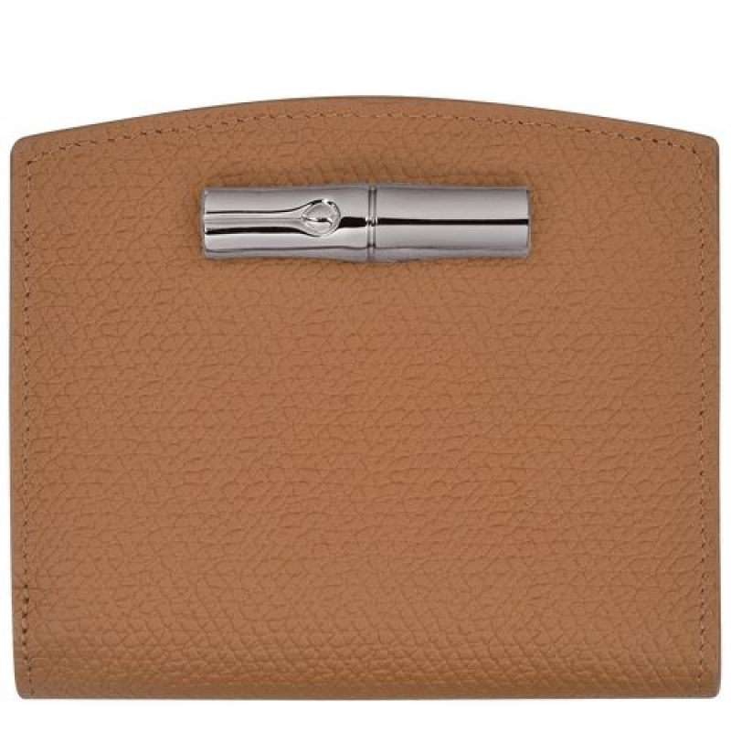 Longchamp Roseau Compact wallet Natural | UFREVPO-50