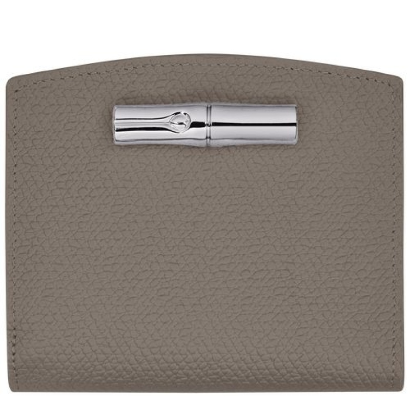 Longchamp Roseau Compact wallet Turtledove | ZLDUOCI-32