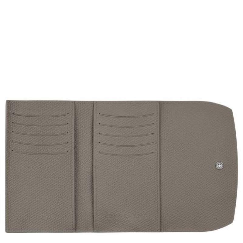 Longchamp Roseau Compact wallet Turtledove | PEKADUH-56