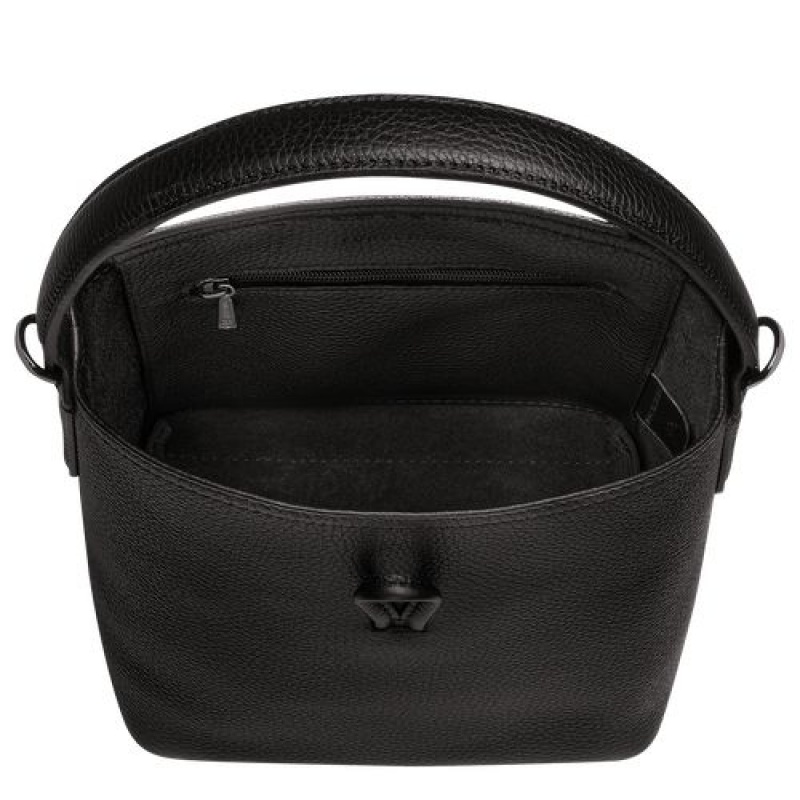 Longchamp Roseau Essential Bucket bag S Black | XNEPSTG-75