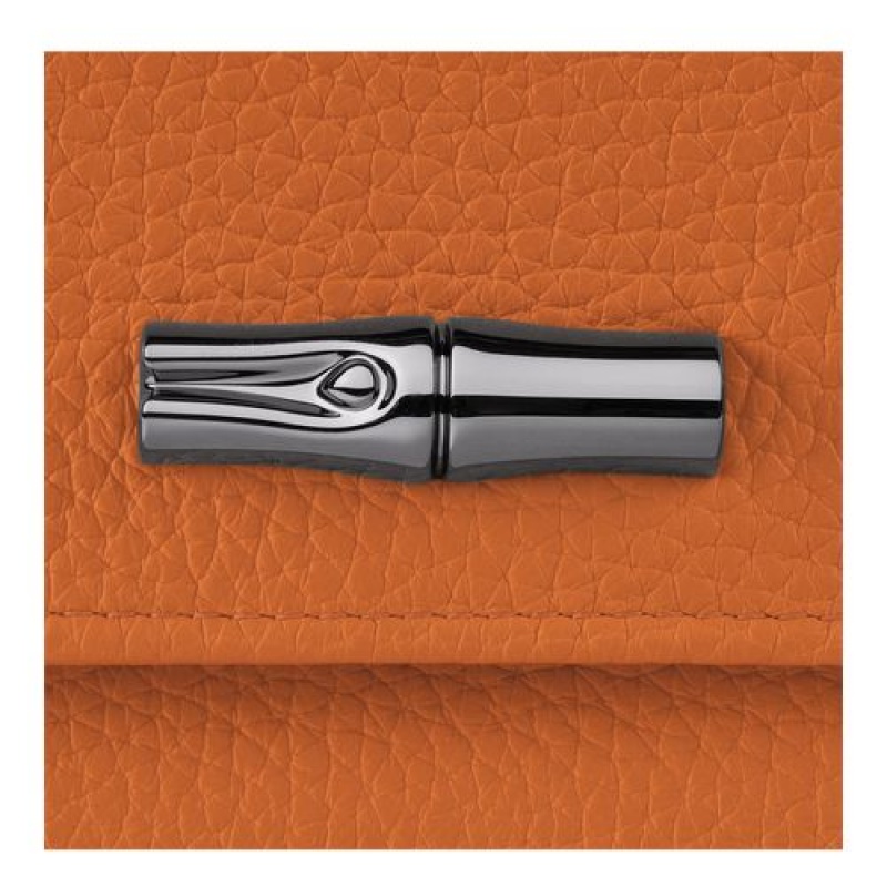 Longchamp Roseau Essential Compact wallet Saffron | JGHMRWB-27