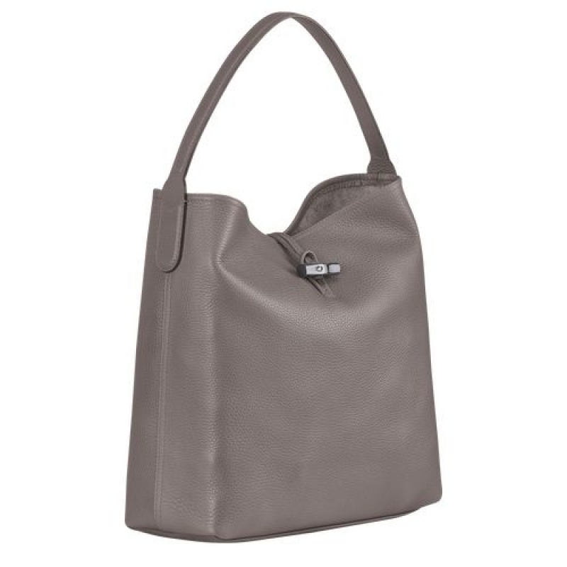 Longchamp Roseau Essential Hobo bag Grey | VRCJIGF-73