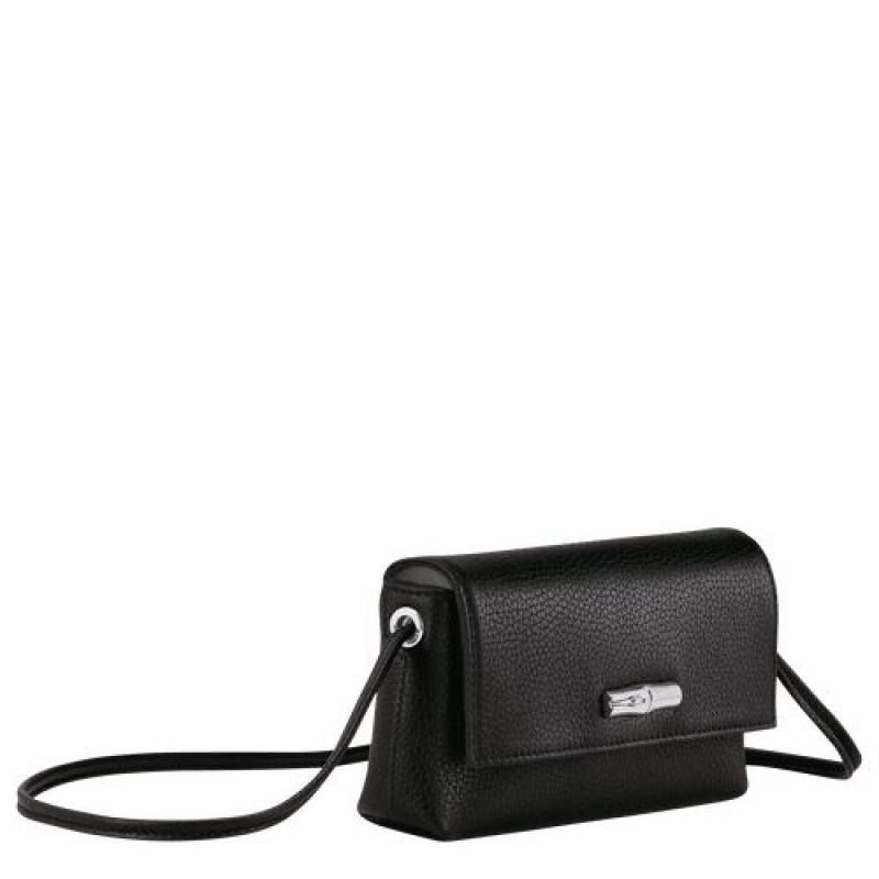 Longchamp Roseau Essential Pouch Black | TEQIZGK-95