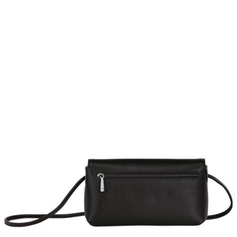 Longchamp Roseau Essential Pouch Black | TEQIZGK-95