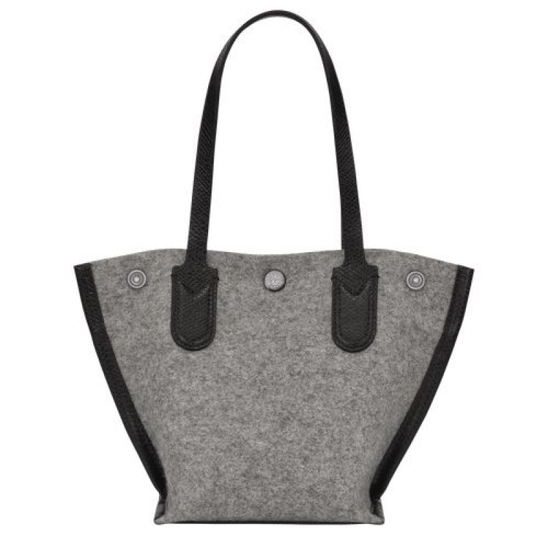 Longchamp Roseau Essential Shopping bag XS Grey | CEKWUXZ-95