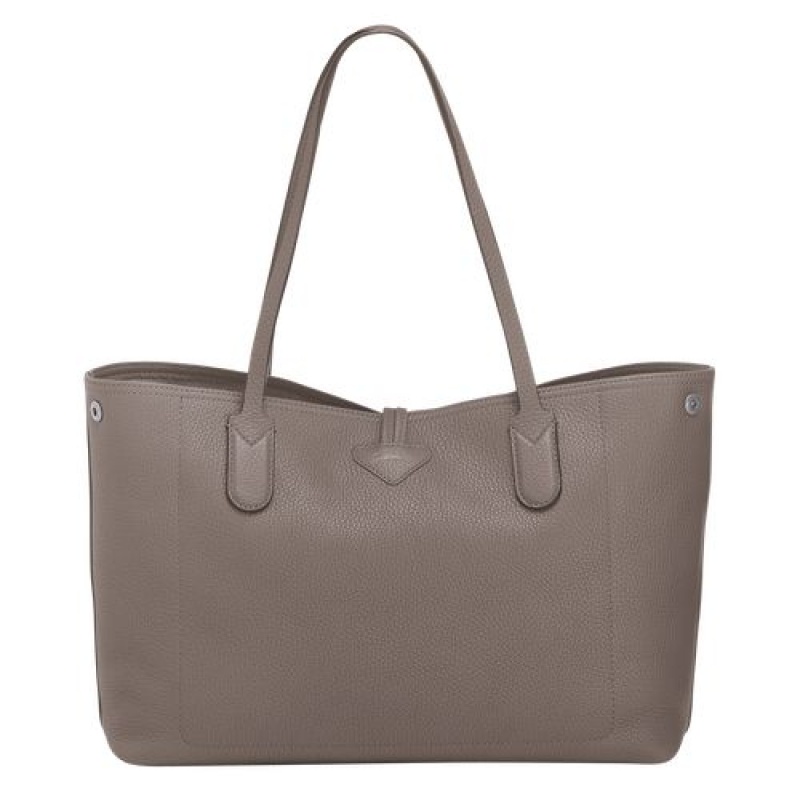 Longchamp Roseau Essential Shoulder bag Grey | DAQRZUV-78