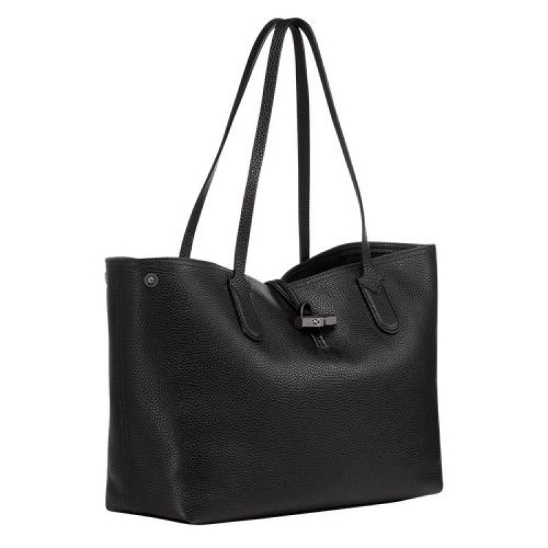 Longchamp Roseau Essential Shoulder bag Black | NRWVFOU-16