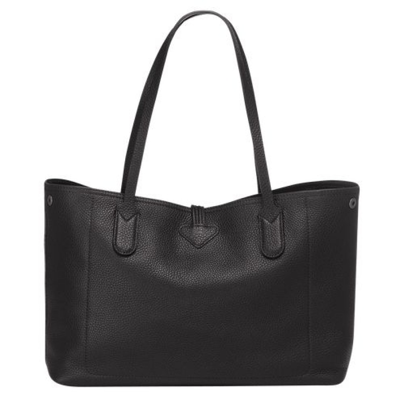 Longchamp Roseau Essential Shoulder bag Black | NRWVFOU-16