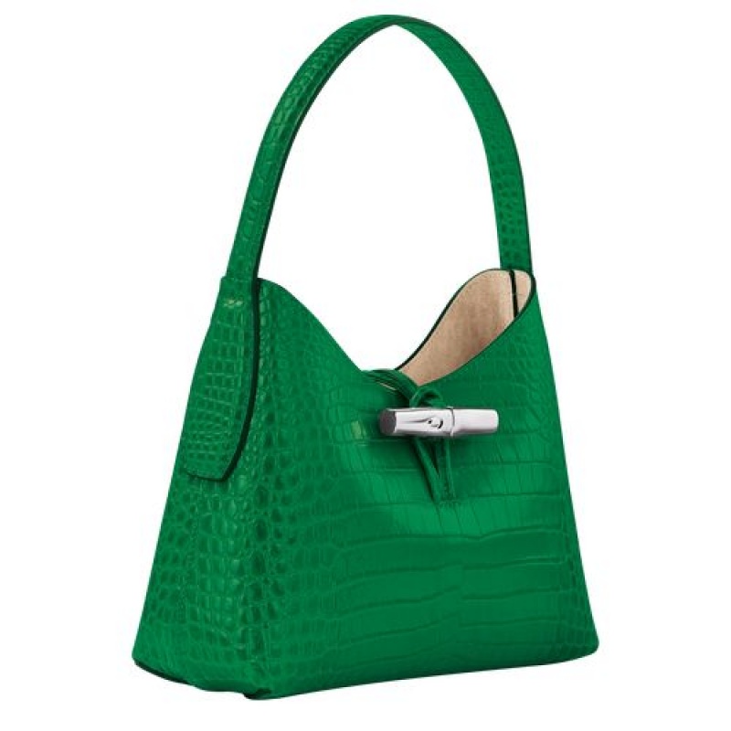 Longchamp Roseau Shoulder bag XS Green | DNPOJKS-84