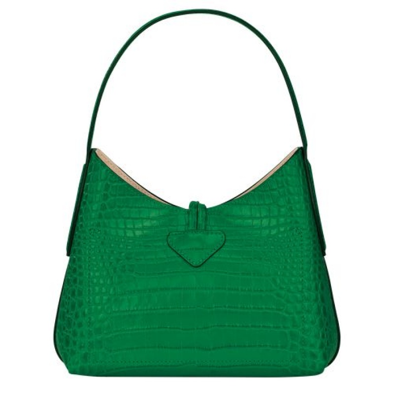 Longchamp Roseau Shoulder bag XS Green | DNPOJKS-84