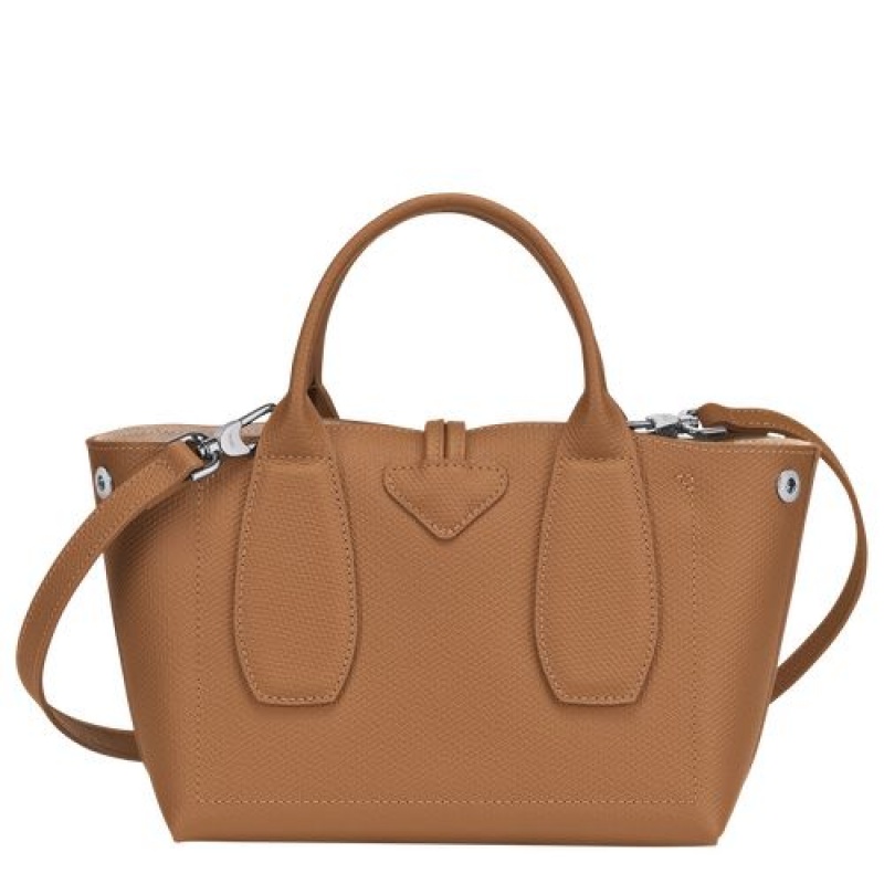 Longchamp Roseau Top handle bag S Natural | NGOMYRJ-86