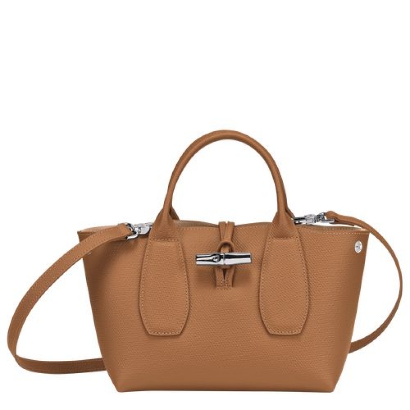 Longchamp Roseau Top handle bag S Natural | NGOMYRJ-86