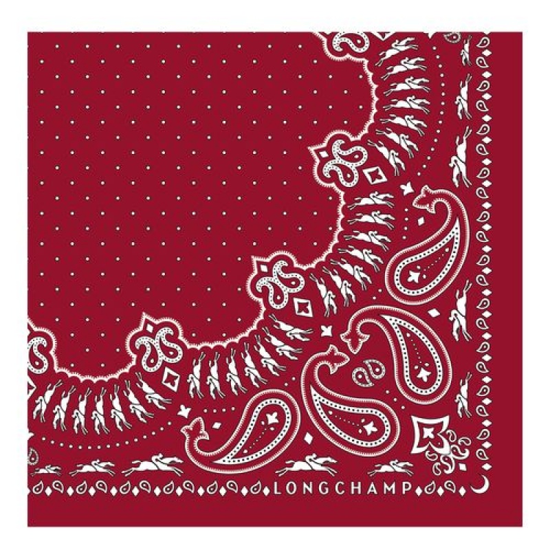 Longchamp Silk scarf 50 Red | GZLXDSJ-18