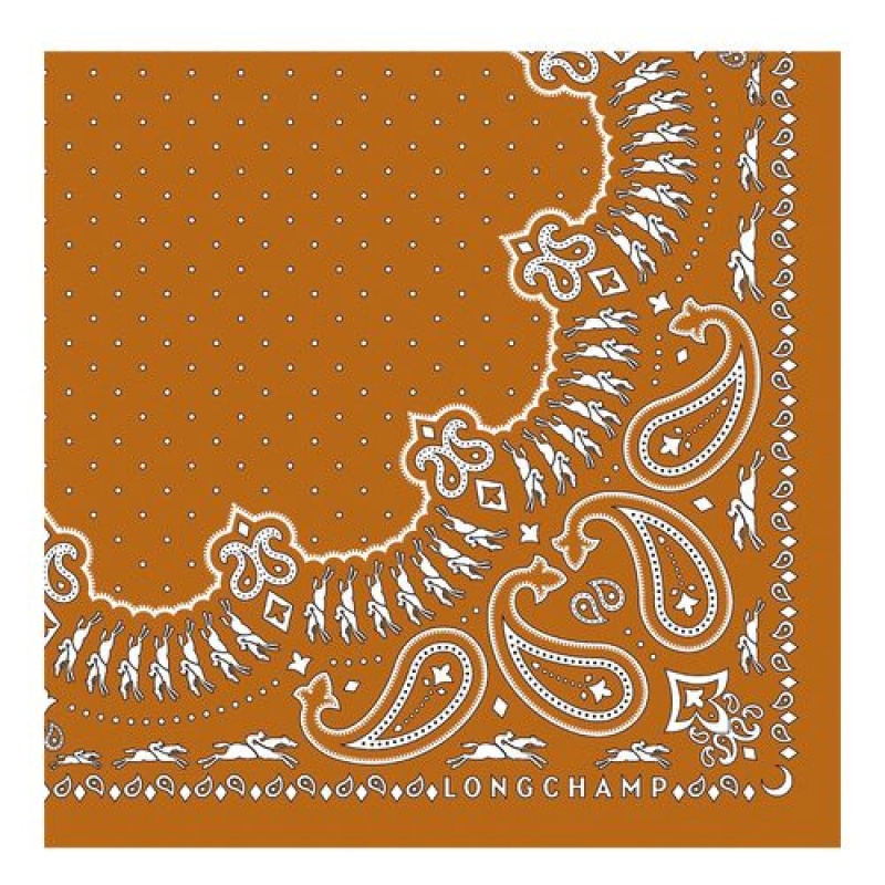 Longchamp Silk scarf 50 Saffron | ZCFOALJ-25