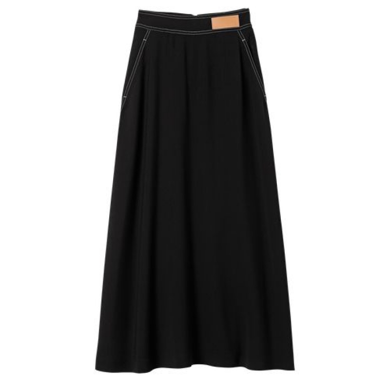 Longchamp Skirt Black | BVEUOSP-79