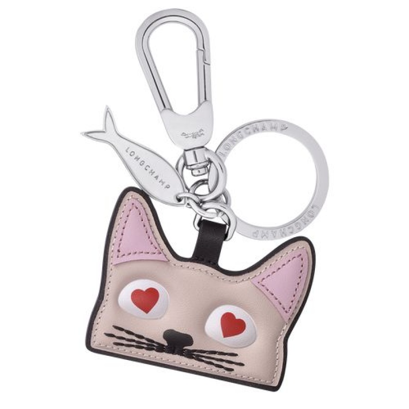 Longchamp Spring/Summer Collection 2022 Cat key ring Pale Pink | WMPACSJ-46