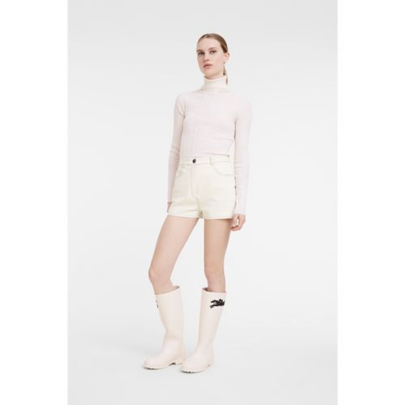 Longchamp Sweater Ivory | VPIUYGK-64