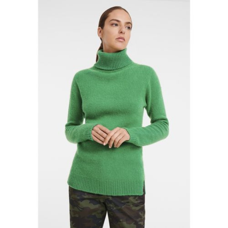 Longchamp Turtleneck sweater Green | OJNGXAQ-82